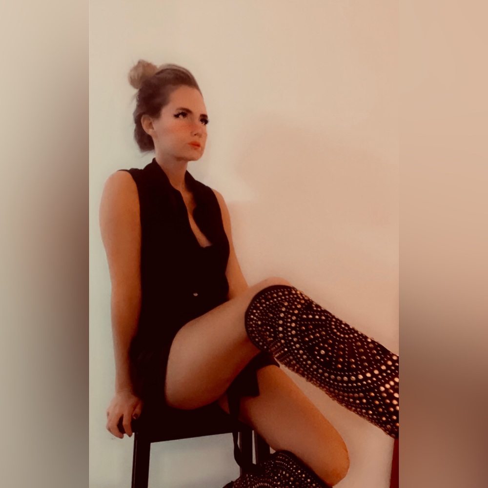 Black vegan leather high waisted shorts